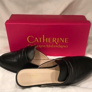 Black slip on Tuxedo shoes